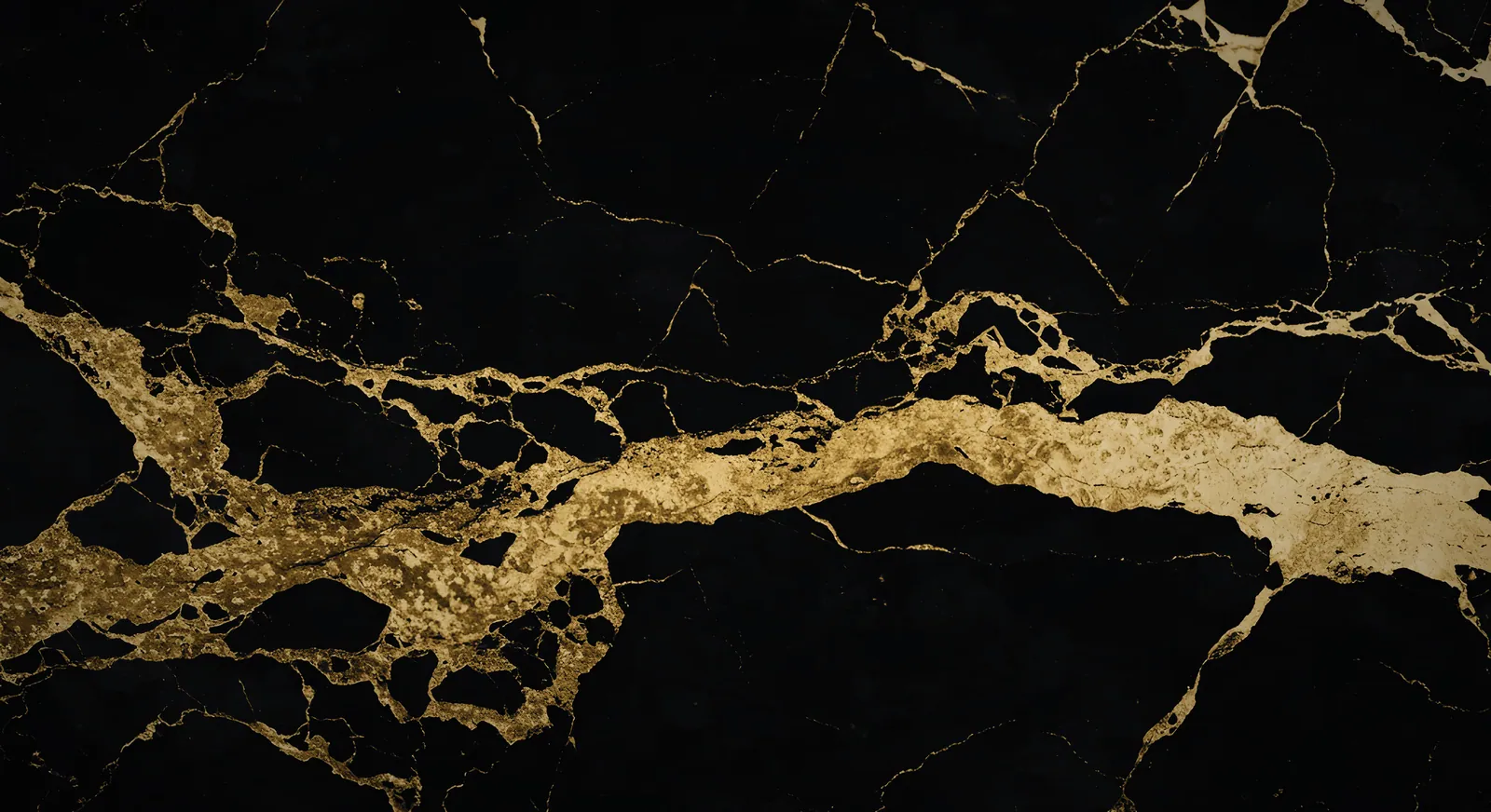Black marble with gold veining